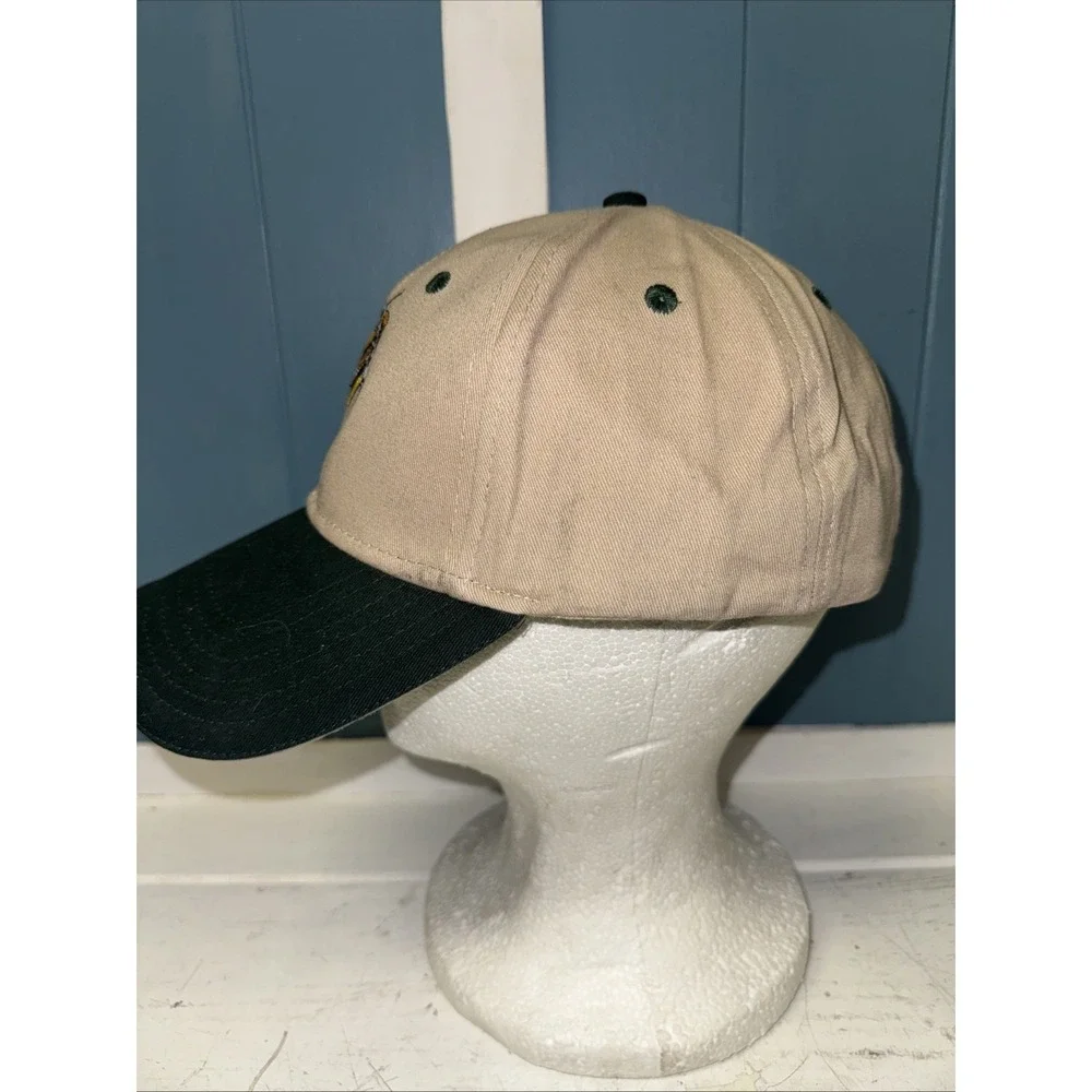 Vintage Fort Collins Municipal Railway Hat Cap Tan Green Sportswear‎ Colorado OS